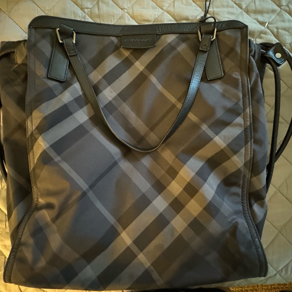 Burberry Black Nylon Tote